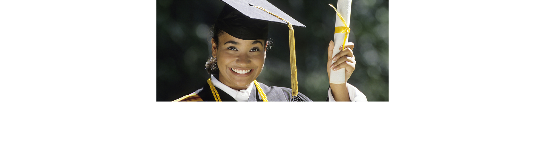 graduate holding diploma